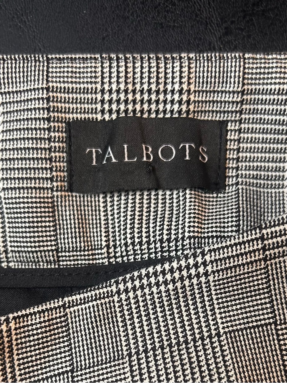 Talbots Chatham Ankle Pants 4P Petite Gray Plaid Stretch - Picture 10 of 13